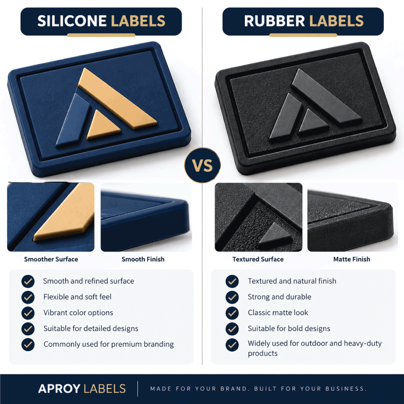 Custom Silicone / Rubber Labels