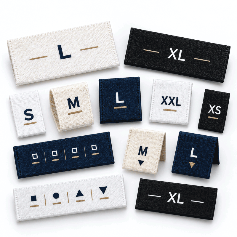 Custom Size Garment Labels