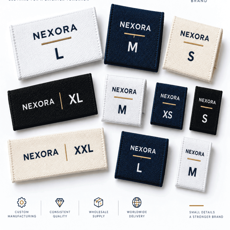 Custom Size Garment Labels