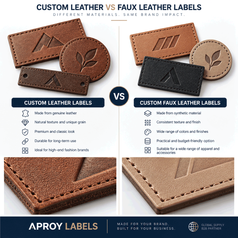 Custom Leather / Faux Leather Labels